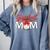 Baseball Mom Coquette Pink Bow Baseball Mama Premium Comfort Colors Sweatshirt Denim