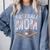 Baseball Mom Crossed Bats With Ball On Fire Distressed Comfort Colors Sweatshirt Denim Baseball Mom Crossed Bats With Ball On Fire Distressed Comfort Colors Sweatshirt Denim