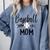 Baseball Mom Cute Arrow Father's Mother's Xmas Day Comfort Colors Sweatshirt Denim