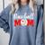Baseball Mom Cute Letter Print Women Cute Mother's Day Comfort Colors Sweatshirt Denim