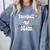 Baseball Mom Cute Retro Look Mothers Will Love Premium Comfort Colors Sweatshirt Denim