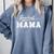 Baseball Mom Design Comfort Colors Sweatshirt Denim Baseball Mom Design Comfort Colors Sweatshirt Denim