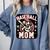 Baseball Mom Dog Mother's In My Baseball Mom Era Comfort Colors Sweatshirt Denim