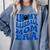 In My Baseball Mom Ear Blue Comfort Colors Sweatshirt Denim
