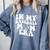 In My Baseball Mom Era Retro Groovy Comfort Colors Sweatshirt Denim