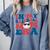 In My Baseball Mom Era Smile Face Retro Comfort Colors Sweatshirt Denim