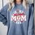 Baseball Mom Era For Women Player Mother Comfort Colors Sweatshirt Denim
