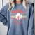 BASEBALL MOM Fun RETRO LOOK Comfort Colors Sweatshirt Denim