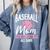 Baseball Mom Baseball Gloves Bat Baseball Player Comfort Colors Sweatshirt Denim