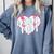 Baseball Mom Heart Comfort Colors Sweatshirt Denim Baseball Mom Heart Comfort Colors Sweatshirt Denim
