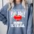 Baseball Mom Humor I Teach My Kids To Hit And Steal Comfort Colors Sweatshirt Denim