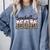 Baseball Mom Leopard Game Day Vibes Baseball Mama Comfort Colors Sweatshirt Denim