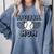 Baseball Mom Leopard Heart Game Day Comfort Colors Sweatshirt Denim