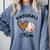 Baseball Mom Leopard Heart Baseball Player Kids Comfort Colors Sweatshirt Denim