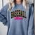 Baseball Mom Leopard Baseball Mama Life Girls Women Baller Premium Comfort Colors Sweatshirt Denim