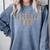 Baseball Mom Leopard Print Baseball Mother's Day Comfort Colors Sweatshirt Denim