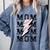 Baseball MOM Lightning Bolt Tshirt Retro Comfort Colors Sweatshirt Denim