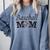 Baseball Mom Mother`s Day Comfort Colors Sweatshirt Denim