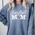 Baseball Mom Mother`s Day Comfort Colors Sweatshirt Denim