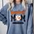 Baseball Mom Orange Varsity Baseball Mama Cute Mother's Day Comfort Colors Sweatshirt Denim