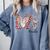 Baseball Mom Shirt Heart Love Baseball Lolalife Comfort Colors Sweatshirt Denim
