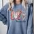 Baseball Mom Shirt Heart Love Baseball Mamawlife Comfort Colors Sweatshirt Denim