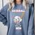 Baseball Mom Sports Quote Comfort Colors Sweatshirt Denim