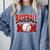 Baseball Mom Sports Red Comfort Colors Sweatshirt Denim Baseball Mom Sports Red Comfort Colors Sweatshirt Denim