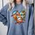 Baseball Mom Valentine Leopard Heart Softball Mother's Day Comfort Colors Sweatshirt Denim