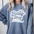 Baseball Mom Will Yell Loudly Comfort Colors Sweatshirt Denim