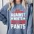 Baseball Moms Against White Baseball Pants Comfort Colors Sweatshirt Denim