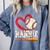 Baseball Nannie Baseball Heart Family Matching Comfort Colors Sweatshirt Denim Baseball Nannie Baseball Heart Family Matching Comfort Colors Sweatshirt Denim
