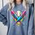 Baseball Player Ice Cream Drip Comfort Colors Sweatshirt Denim Baseball Player Ice Cream Drip Comfort Colors Sweatshirt Denim