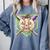 Baseball Pumpkin Halloween Baseball Drip Spooky Halloween Comfort Colors Sweatshirt Denim