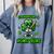 Baseball St Patrick's Day Irish Shamrock Trendy Comfort Colors Sweatshirt Denim