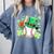 Baseball St Patricks Day Lucky Baseball Player Shamrock Comfort Colors Sweatshirt Denim Baseball St Patricks Day Lucky Baseball Player Shamrock Comfort Colors Sweatshirt Denim