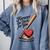 Baseball Valentine Forever On Deck For You Tee Comfort Colors Sweatshirt Denim