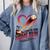 Baseball Valentine Love Is Our Home Run Apparel Comfort Colors Sweatshirt Denim