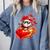 Baseball Valentine's Day Drip Ice Cream Team Comfort Colors Sweatshirt Denim Baseball Valentine's Day Drip Ice Cream Team Comfort Colors Sweatshirt Denim