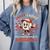 Boys & Women Men Baseball Valentine With Hearts Sporty Love Comfort Colors Sweatshirt Denim