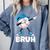 Boys Baseball Graphic Tee Teen Apparel Cute Meme Bruh Comfort Colors Sweatshirt Denim