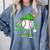 Boys St Patricks Day Baseball Player Pitcher Coach Kids Comfort Colors Sweatshirt Denim