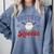 Brother Of Rookie 1st Birthday Baseball Boy Family Matching Comfort Colors Sweatshirt Denim