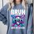 Bruh It's My 67 33 Days Of School Baseball 100 Days Smarter Comfort Colors Sweatshirt Denim Bruh It's My 67 33 Days Of School Baseball 100 Days Smarter Comfort Colors Sweatshirt Denim