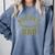Bucket Dad Softball Dad Baseball Player Dad Comfort Colors Sweatshirt Denim