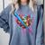 Camo Baseball Heart Drip Valentine Baseball Icecream Boys Comfort Colors Sweatshirt Denim
