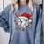Christmas Baseball Santa Hat For Baseball Players Fans Comfort Colors Sweatshirt Denim Christmas Baseball Santa Hat For Baseball Players Fans Comfort Colors Sweatshirt Denim