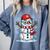 Christmas Baseball Snowman Xmas Pajamas Women Men Boys Comfort Colors Sweatshirt Denim Christmas Baseball Snowman Xmas Pajamas Women Men Boys Comfort Colors Sweatshirt Denim
