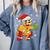 Christmas Gingerbread Man Baseball Player Catcher Comfort Colors Sweatshirt Denim Christmas Gingerbread Man Baseball Player Catcher Comfort Colors Sweatshirt Denim