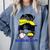 Colombia Baseball Mom Messy Bun Comfort Colors Sweatshirt Denim